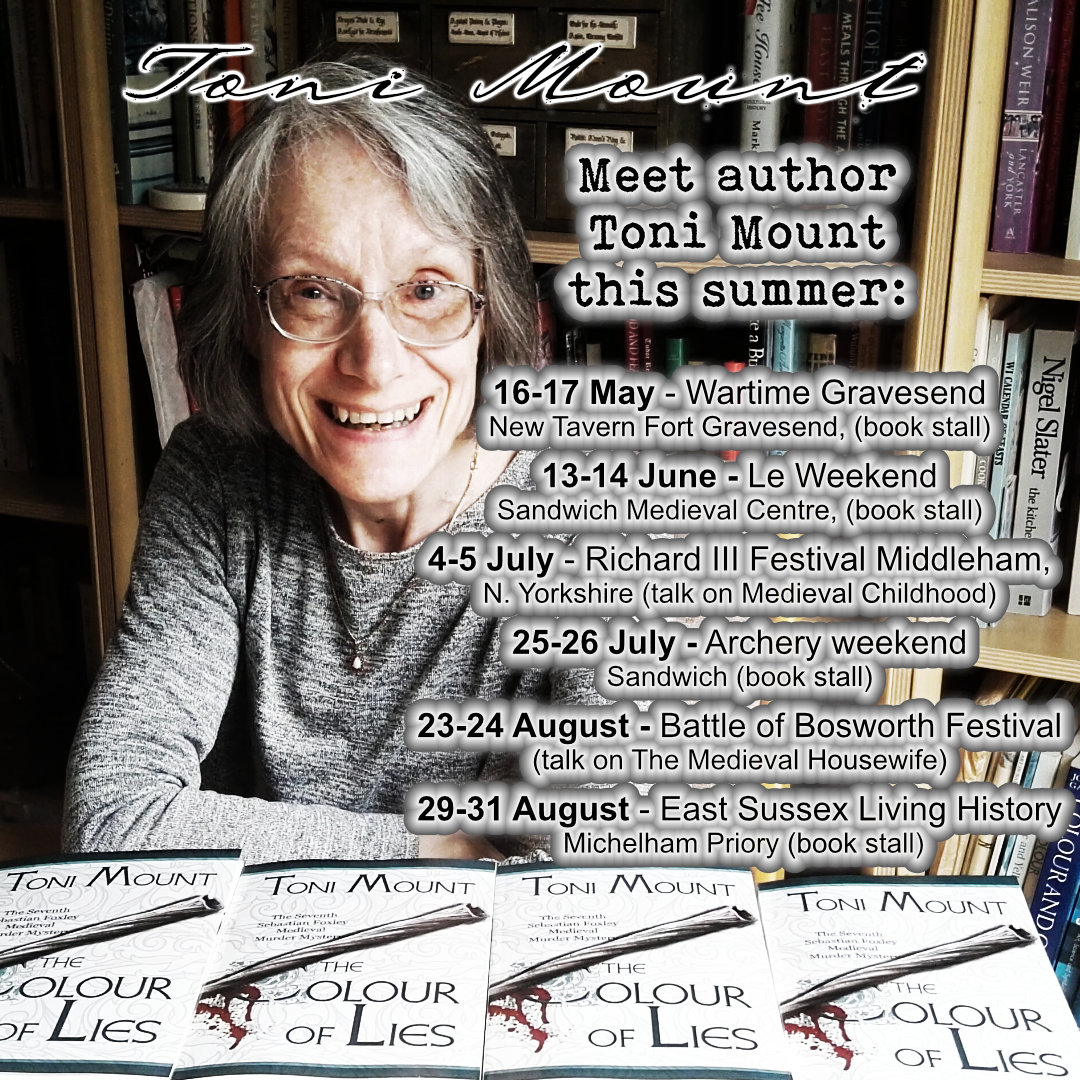 Meet author Toni Mount this summer