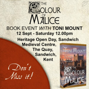 Meet Toni Mount at Sandwich Medieval Centre on 12 September